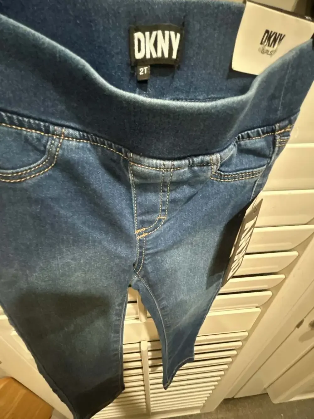 DKNY Pull-On Stretch Denim Jegging Size 2T